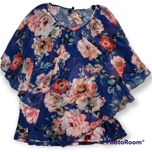 Zero 2 Eight Floral Blouse - Picture 1 of 6